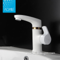 classic white/black faucet Hot sale Single handle wash basin faucet